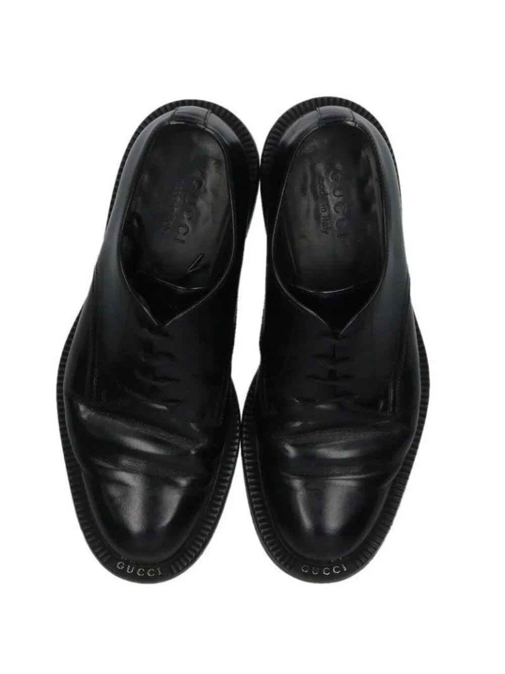 Gucci 794178 Lace-Up Leather Shoes Men's 7